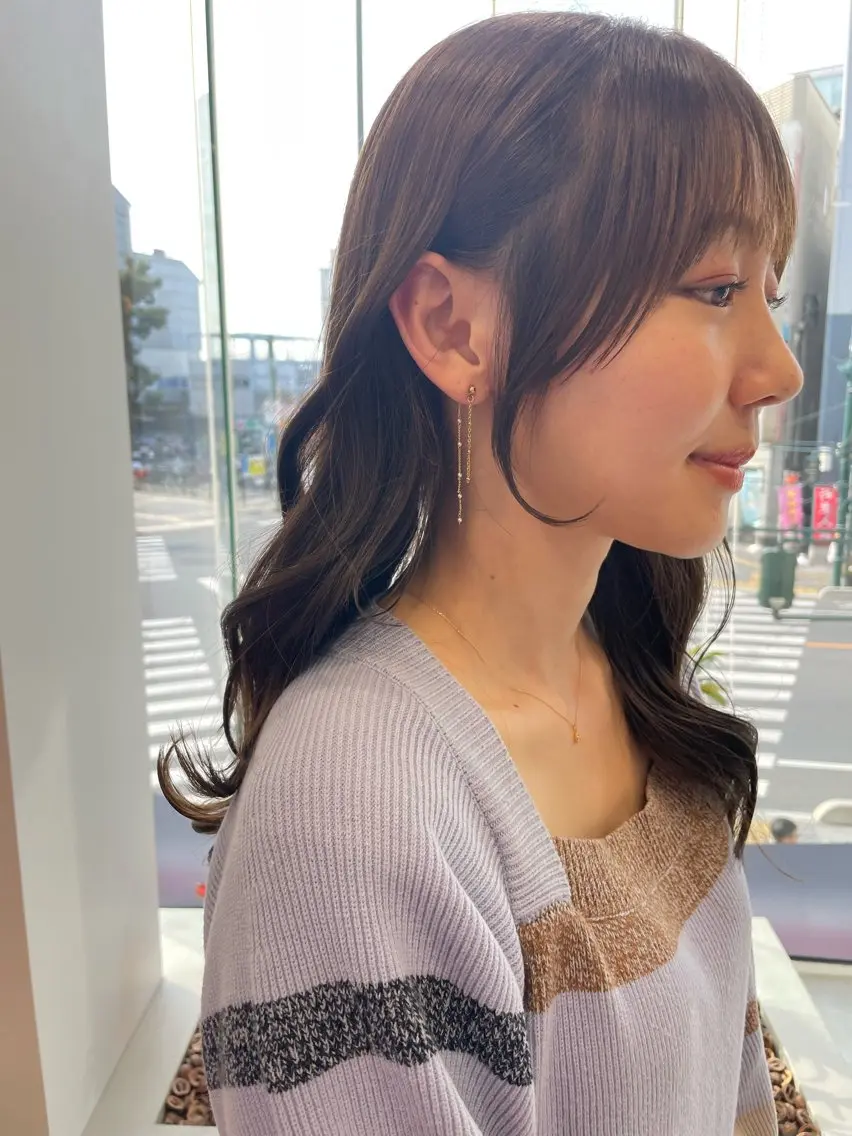 ロング カラー ブリーチ ダブルカラー ボブ 顔周りカット ヨシンモリ カット ヘアカラー トリートメント 韓国/顔周り/ボブ/ ショート/大川陽太のヘアスタイル