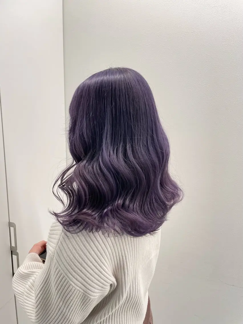 ミディアム カラー ヘアカラー 🤍💕ブリーチカラ ーAyaka💕🤍のヘアスタイル