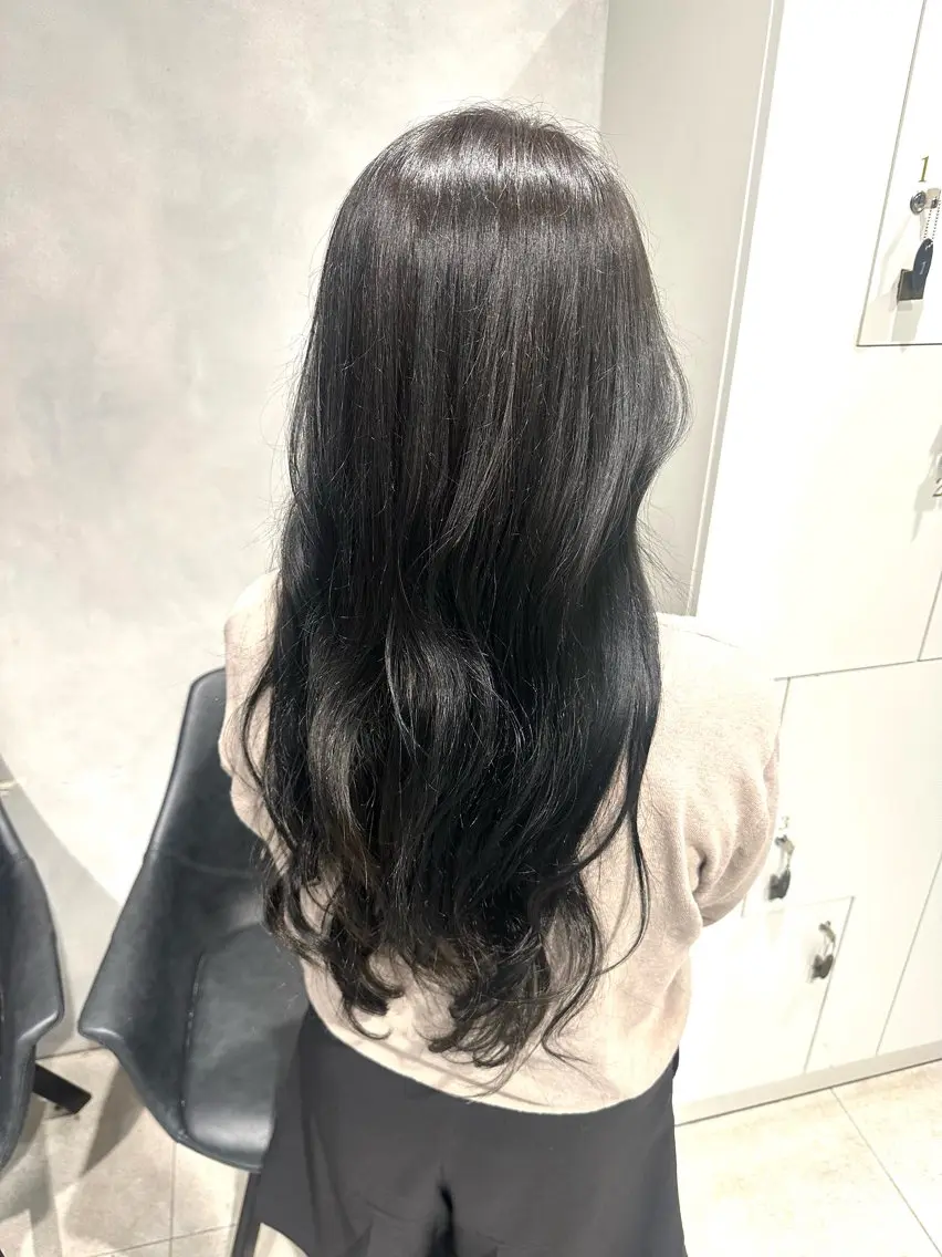 ロング カラー カット ヘアカラー トリートメント 萩原 拓実のヘアスタイル