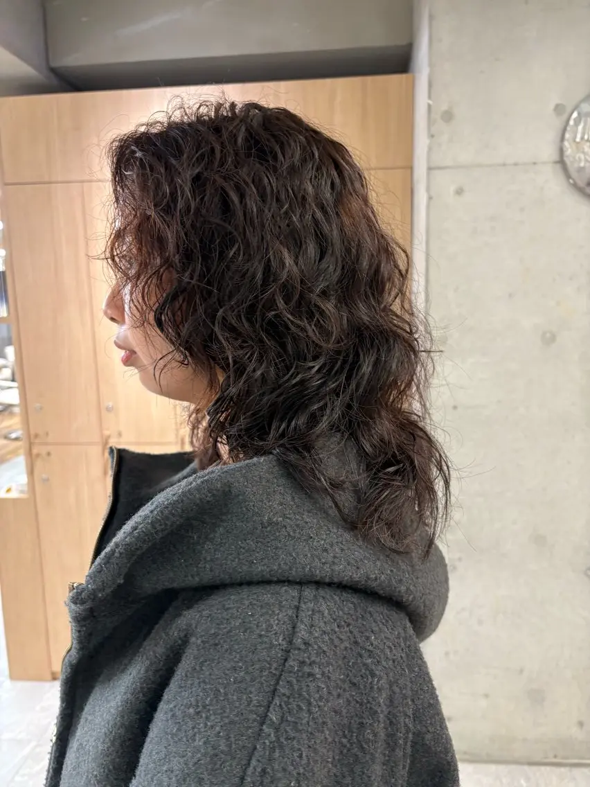 セミロング カラー パーマ 🎀レイヤー/パーマ カラー/ai🎀のヘアスタイル