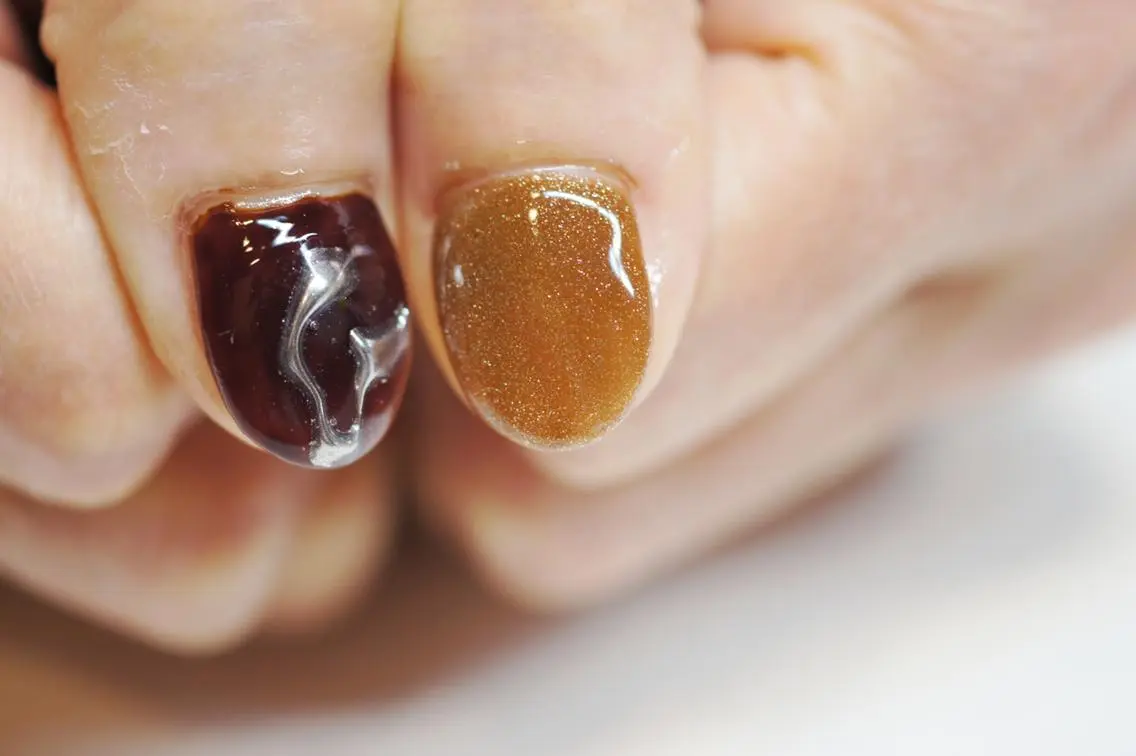 ネイル マグネットネイル ニュアンスネイル nails muu まゆのネイルデザイン