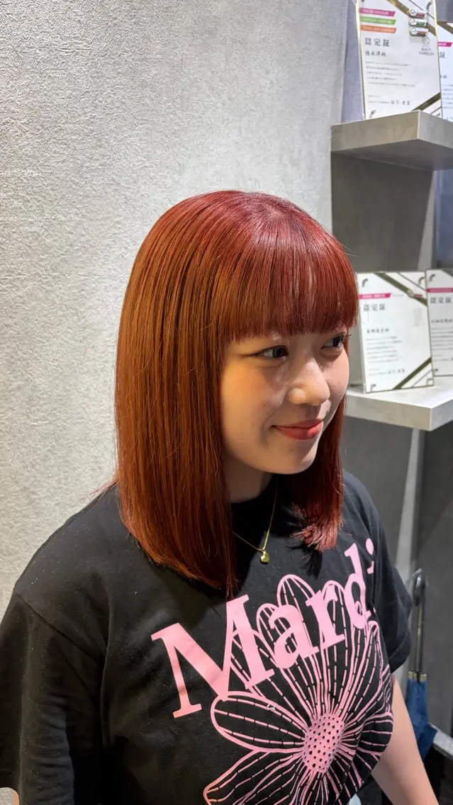 ミディアム ヘアカラー SOL／ あづき⭐️のヘアスタイル