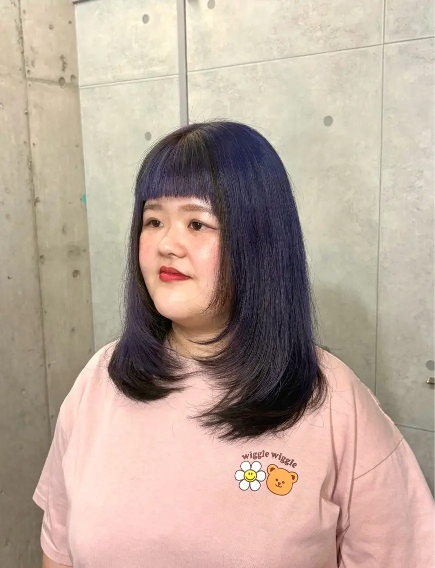 ミディアム カラー ヘアカラー 加藤志保 🎗️🫧モデル募集のヘアスタイル