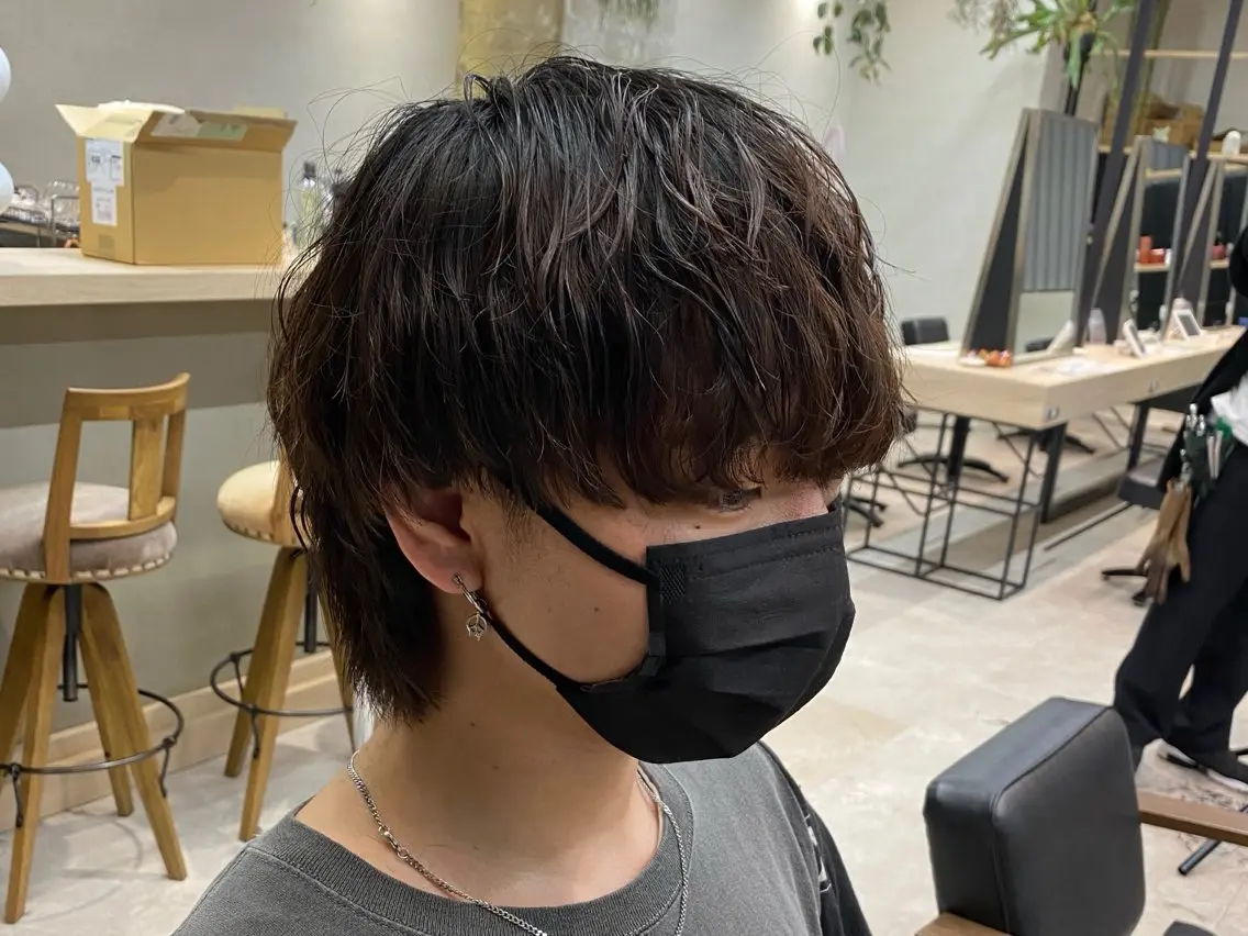 ショート パーマ メンズ カット パーマ ヘアセット 垢抜けメンズパーマ/ だいち先輩のヘアスタイル