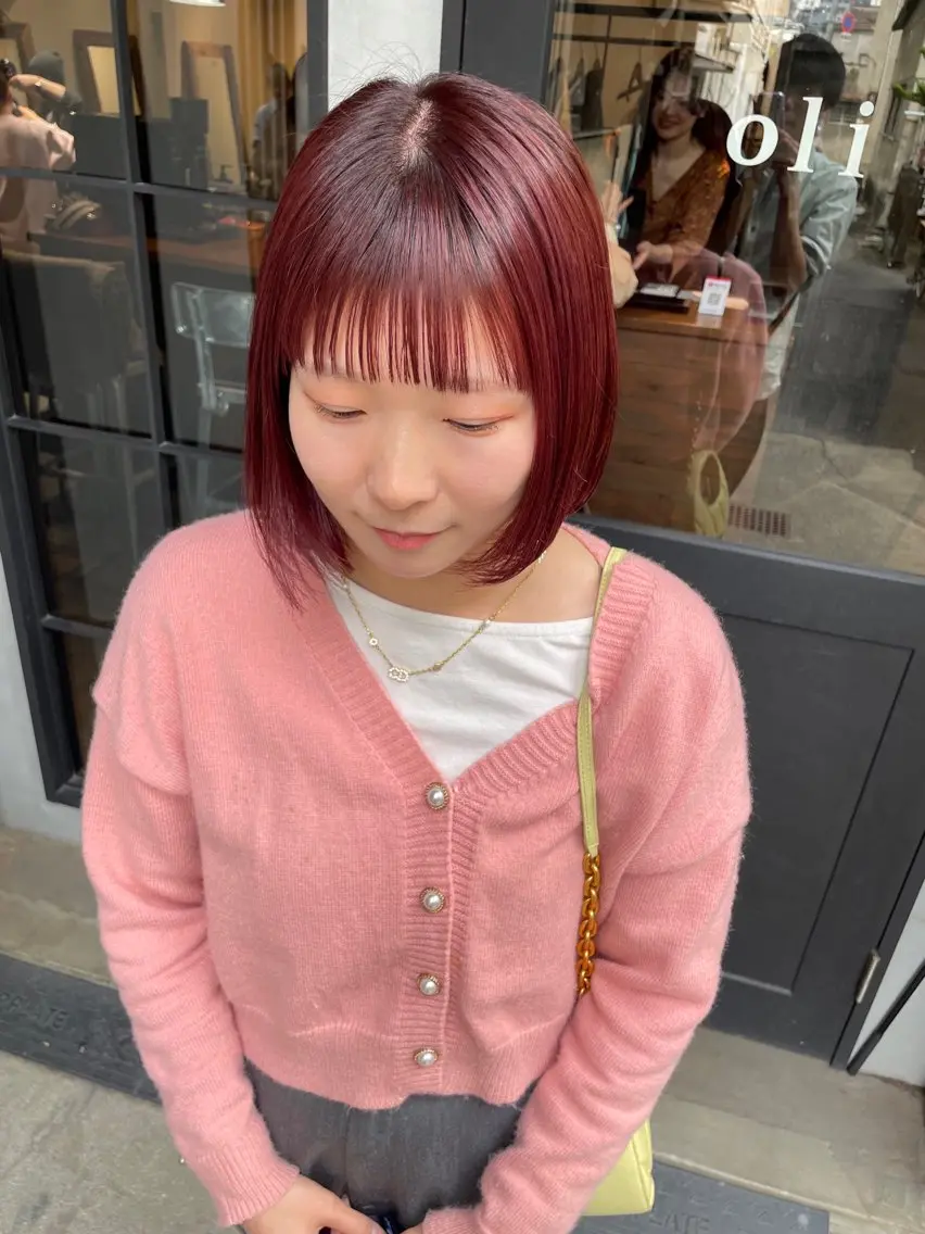 ショート カット ヘアカラー トリートメント ボブ／パーマ指名 No. 1🍃れんとのヘアスタイル