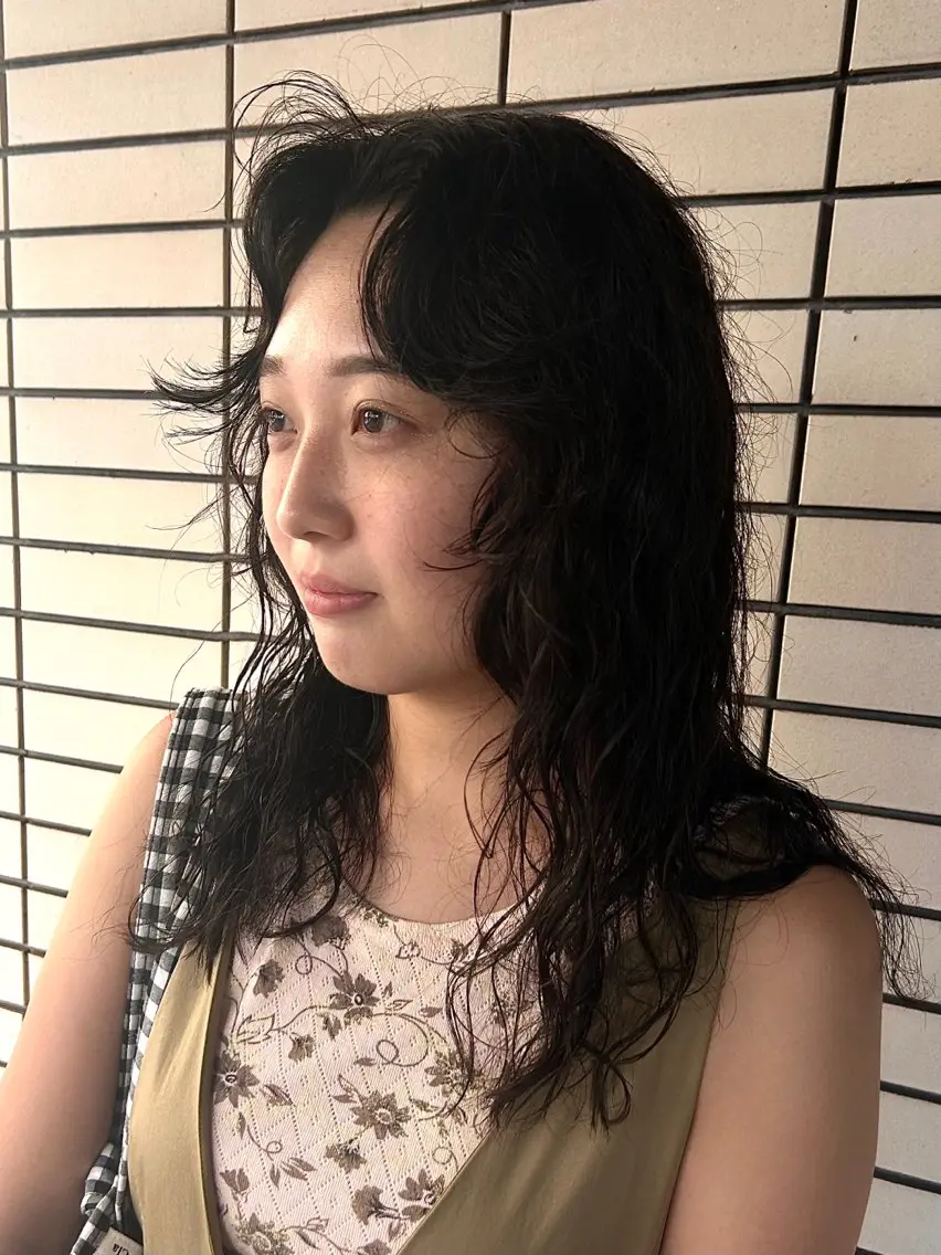 セミロング カラー パーマ カット パーマ トリートメント デザインパーマ/ カット/nanaのヘアスタイル