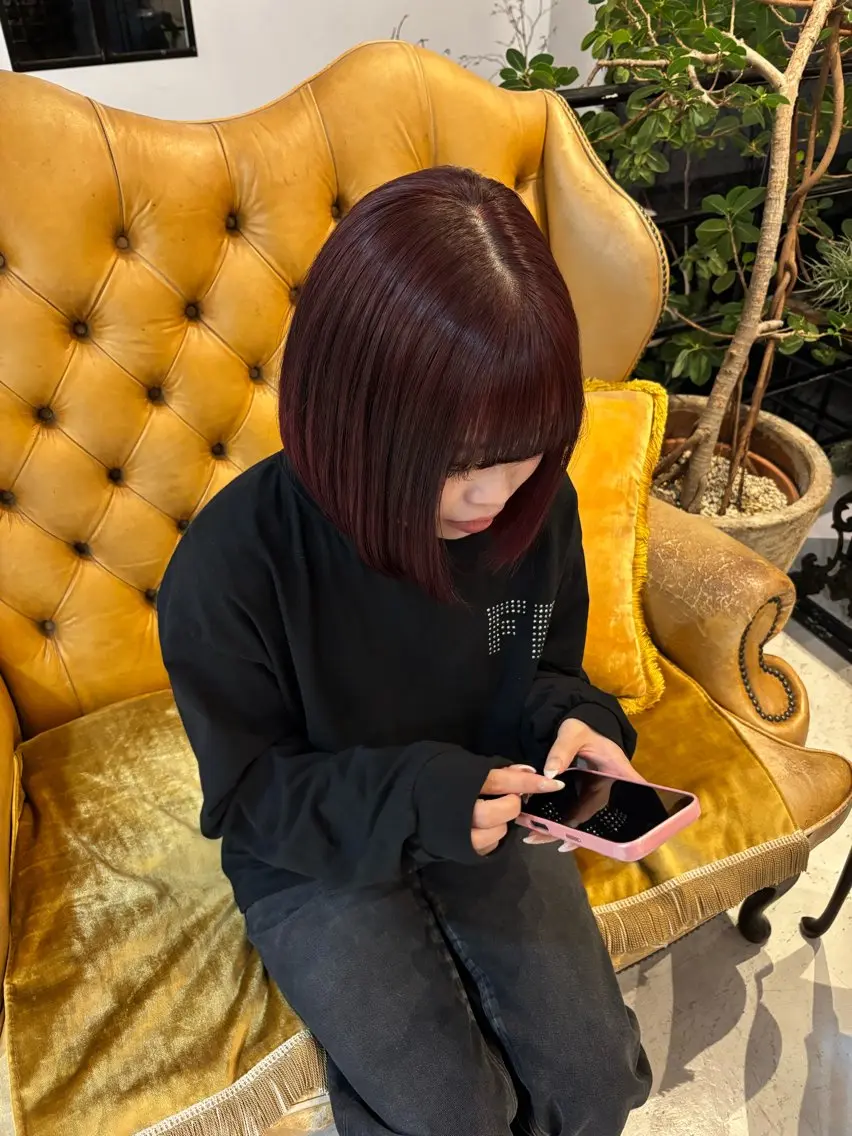 🎀minimoご新規様先着10名様限定🎀70%offクーポン🩰🫧シングルカラー(ミディアムまで)💫の写真