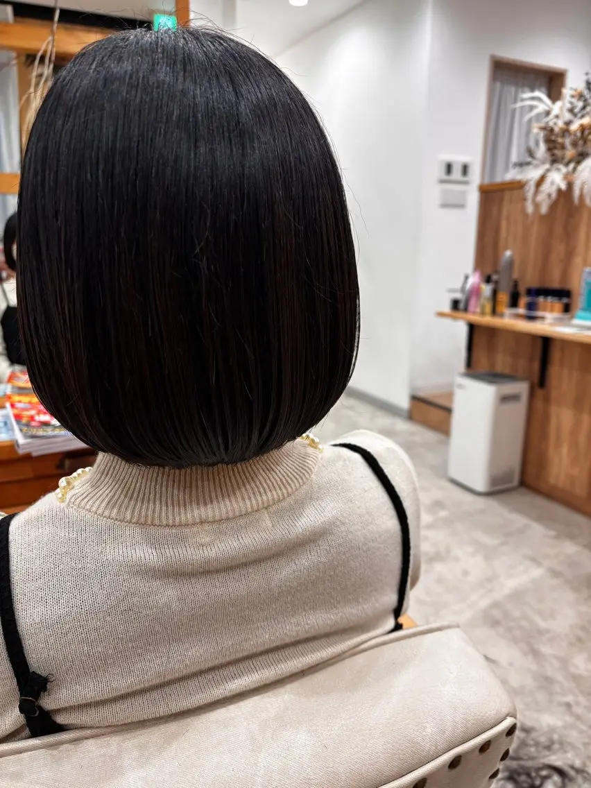 ミディアム ボブ 菅谷 琉月のヘアスタイル