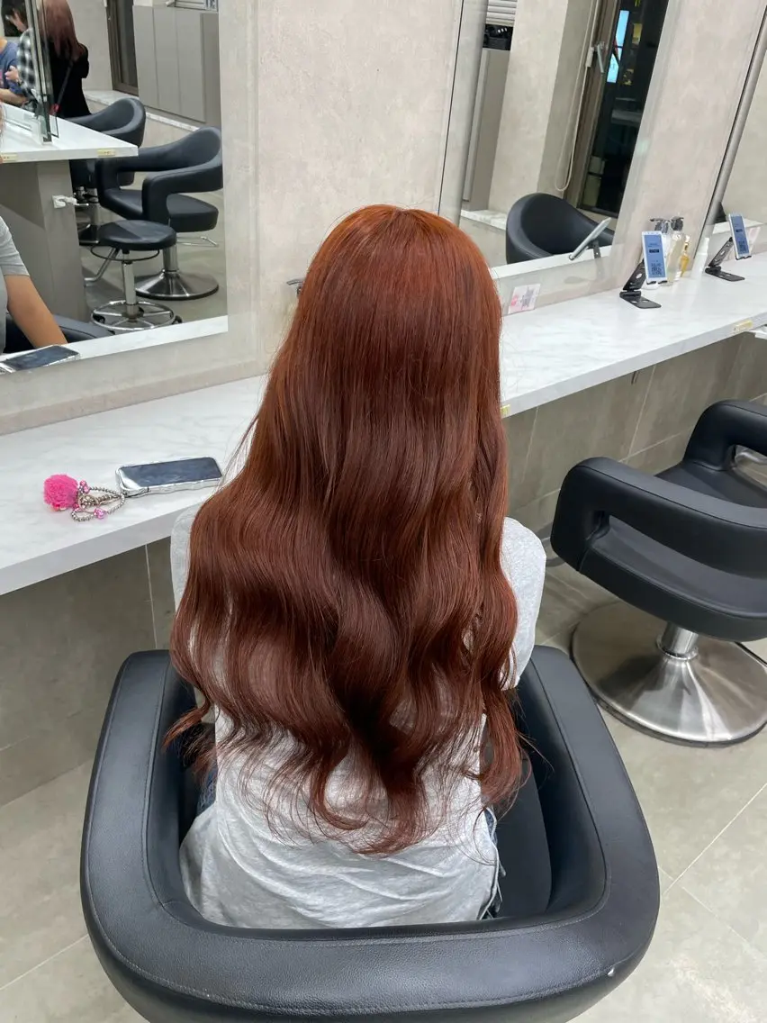 ロング カラー ヘアアレンジ ヘアカラー トリートメント ヘアセット 💗横浜美容室 💗HARUNAのヘアスタイル