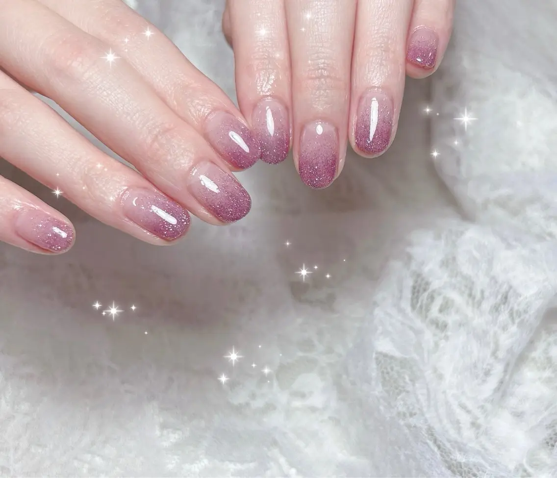 ネイル フラッシュネイル グラデーション ハンドネイル FLARE NAIL フレアネイルのネイルデザイン