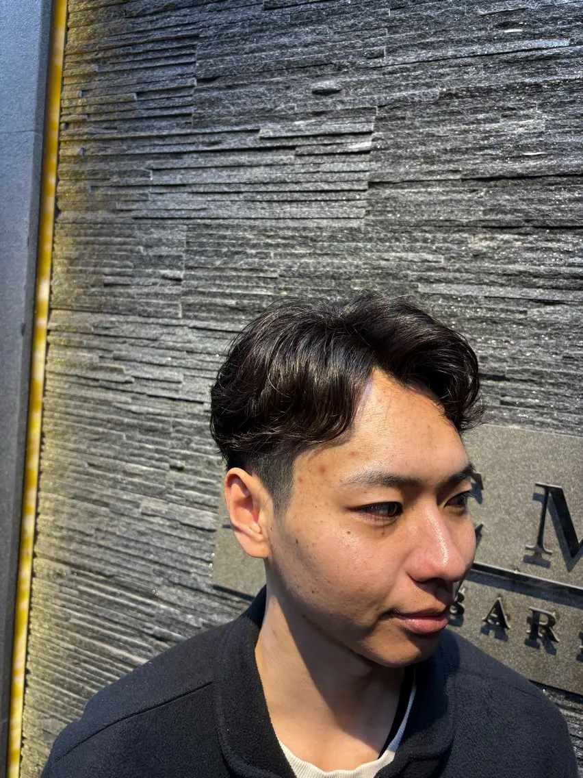 ショート パーマ メンズ ほり たつみのヘアスタイル