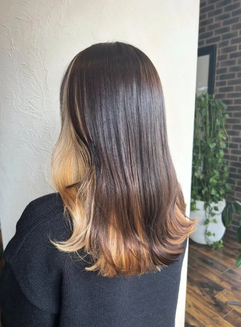 ロング カラー ヘアアレンジ カット ヘアカラー トリートメント Rina🌷 ダメージレスカラーのヘアスタイル