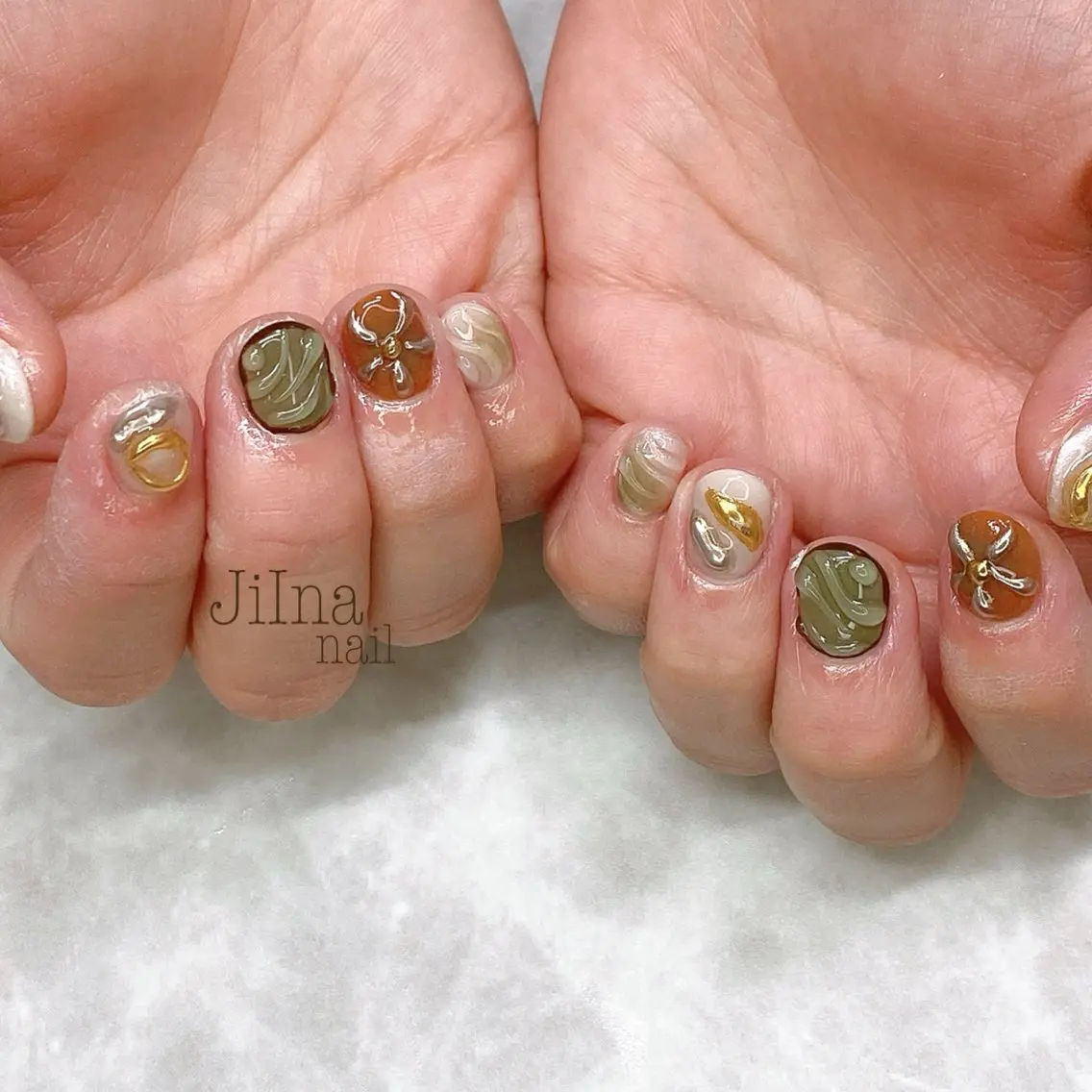 ネイル 持ち込み JiIna nailのネイルデザイン
