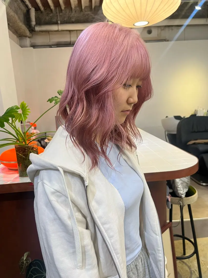 ミディアム カラー ヘアカラー Sanaダブルカラー ✨️パルコ徒歩1分のヘアスタイル