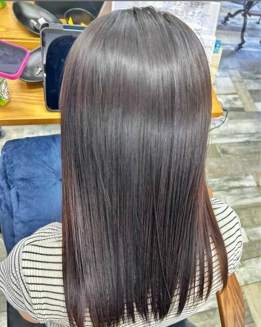 セミロング カラー 髪質改善 トリートメント 浜松/透明感カラー 🌼菅沼愛梨🌼のヘアスタイル