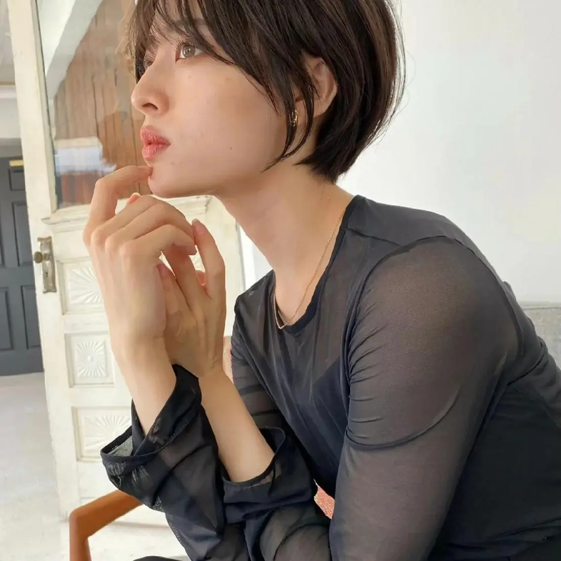 ショート 丸みショート ショートヘア 蘭 翔平のヘアスタイル