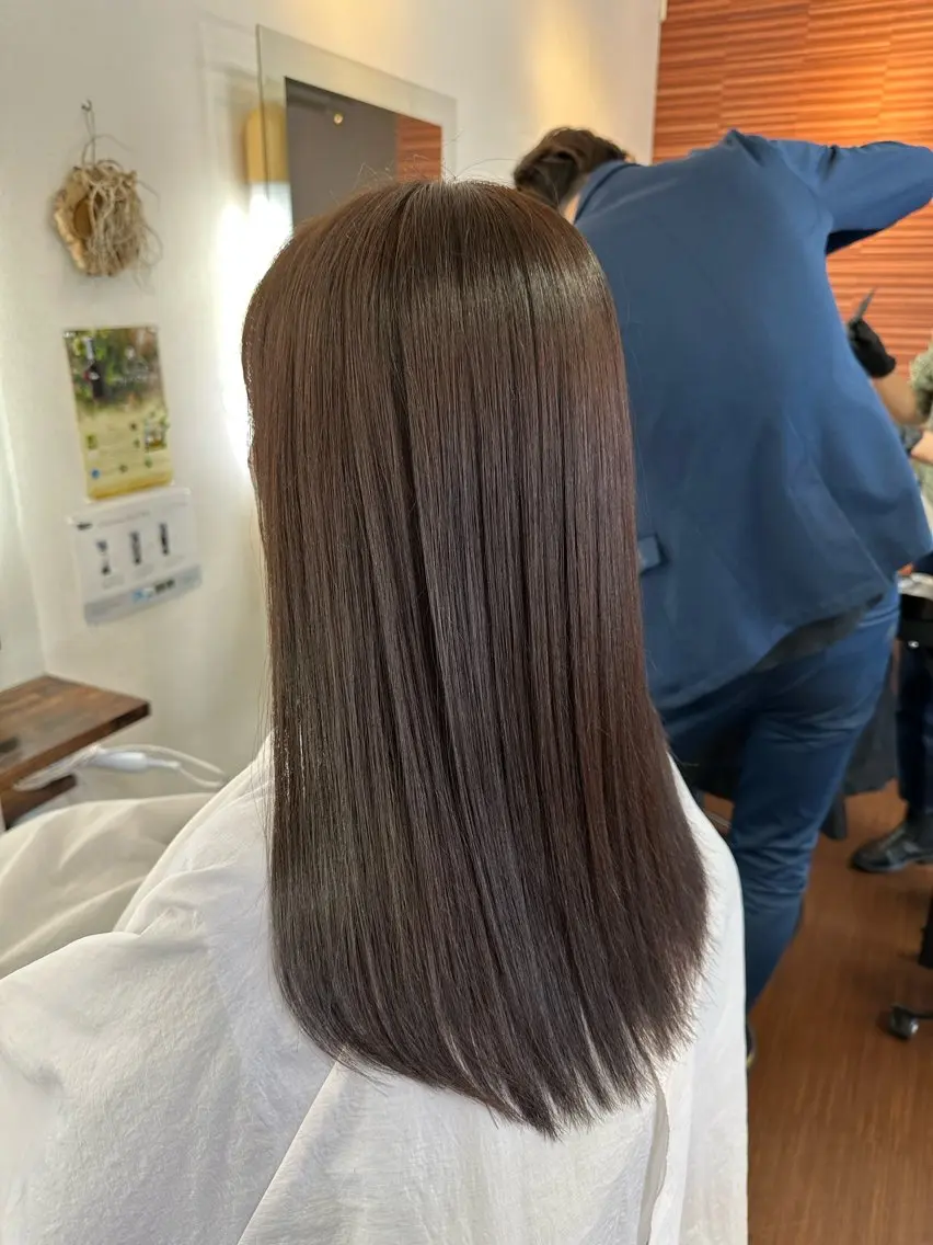 ロング カラー 透明感カラー カット ヘアカラー 💜推しインナー カラー/菊池柊真💜のヘアスタイル