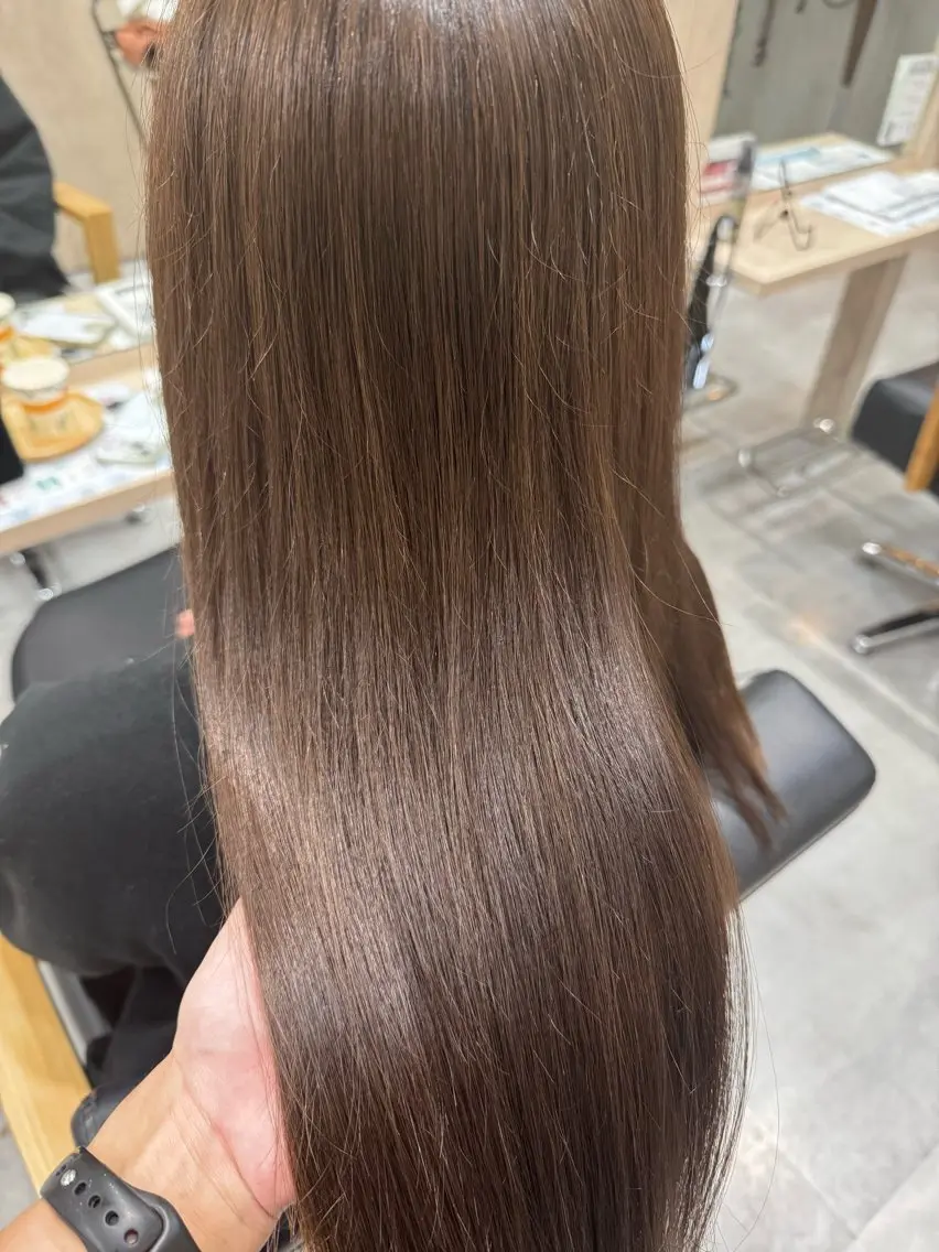 ロング ヘアカラー 永田 まどかのヘアスタイル