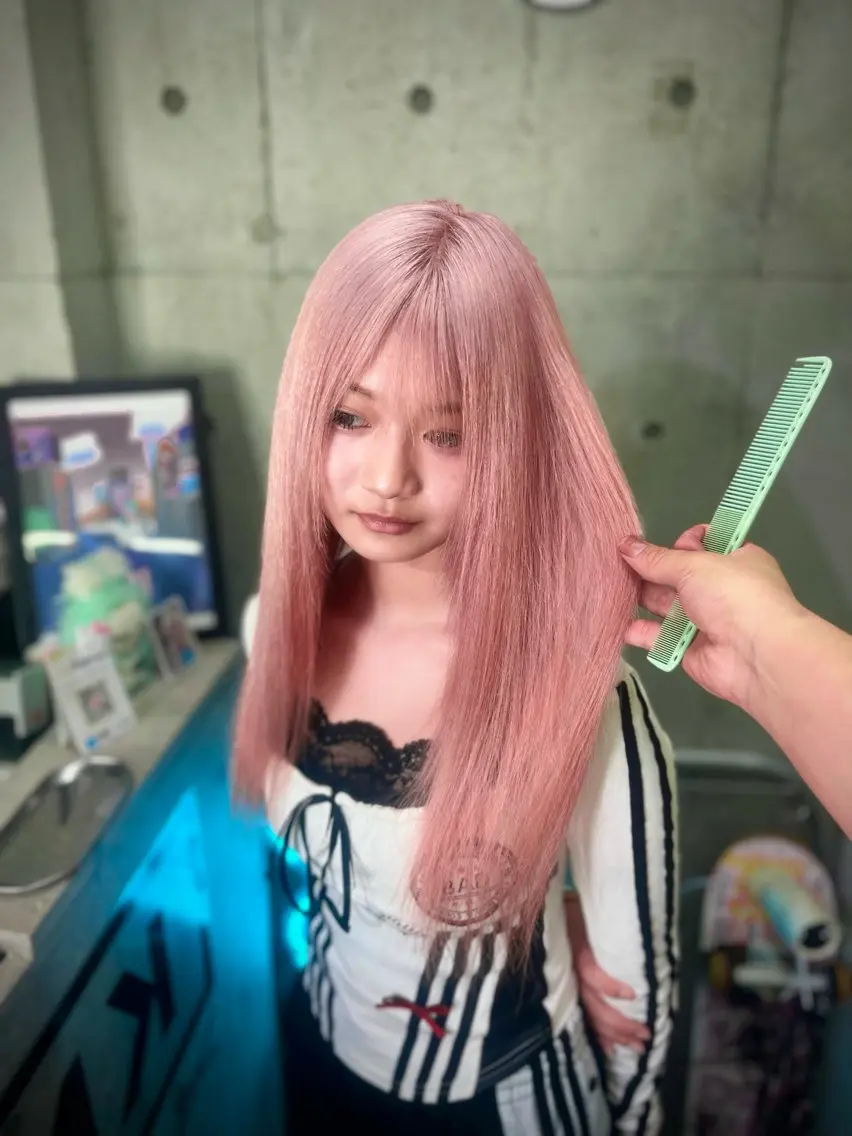 当日予約限定💖リタッチブリーチ+カラー【ダブルカラー/ハイトーン/ケアブリーチ 】の写真