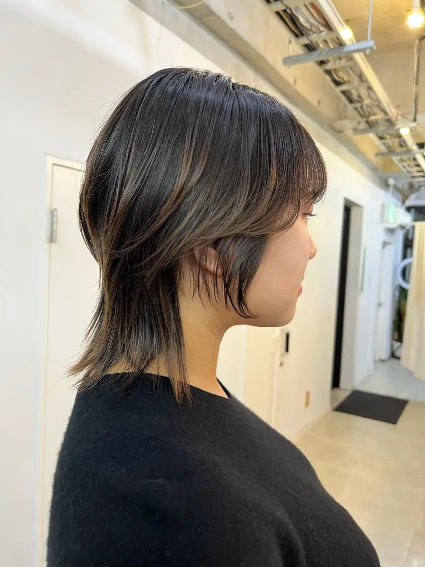 ショート ショートヘア ウルフカット カット トリートメント ダブルカラー メンズパーマ大成のヘアスタイル