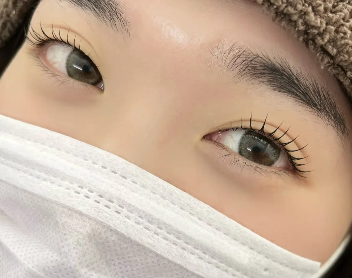 マツエク・マツパ 一重×まつ毛パーマ 大西 里奈のマツエク・マツパデザイン