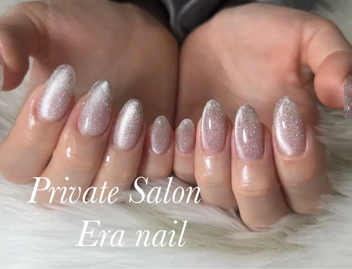 ネイル マグネットネイル マグネットワンカラー ワンカラーネイル ハンドネイル Era nailのネイルデザイン