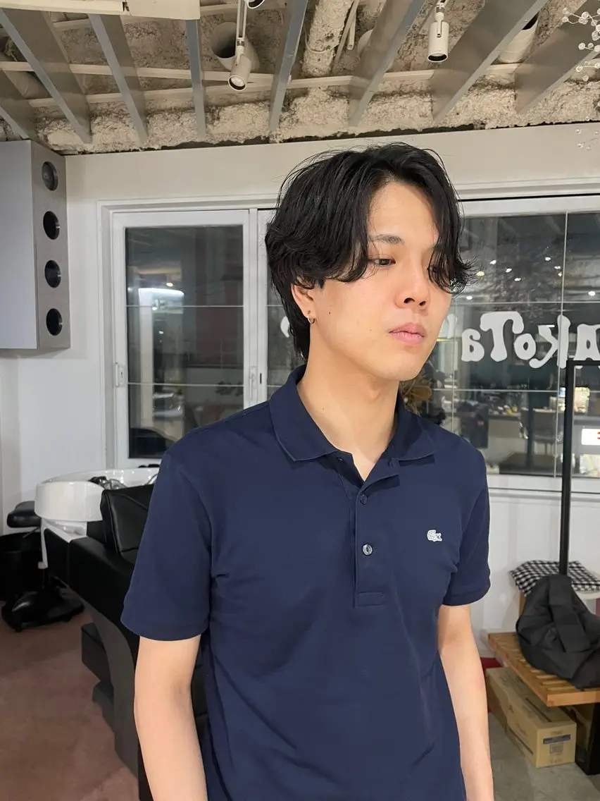 ショート パーマ メンズ メンズパーマ ニュアンスパーマ fifth_ 海空 mikuのヘアスタイル