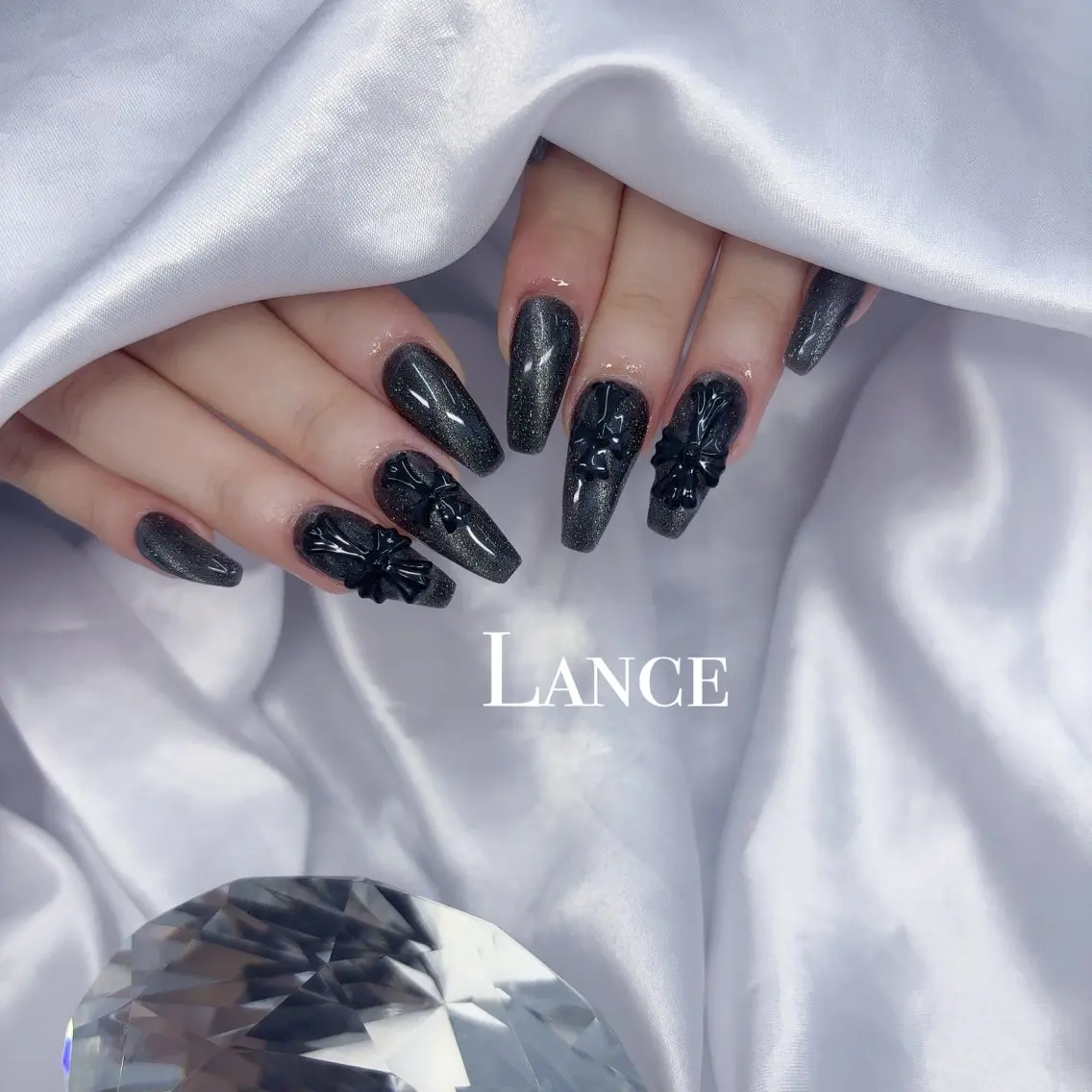 ネイル オーロラネイル フットネイル フレンチネイル ガラスフレンチ 氷ネイル・うるうるネイル ハンドネイル Lance nailのネイルデザイン