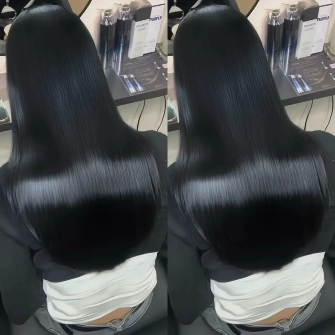 ロング カラー ヘアアレンジ カット ヘアカラー 縮毛矯正 トリートメント 新宿 /髪質改善/ レイヤー/ヒュウガのヘアスタイル