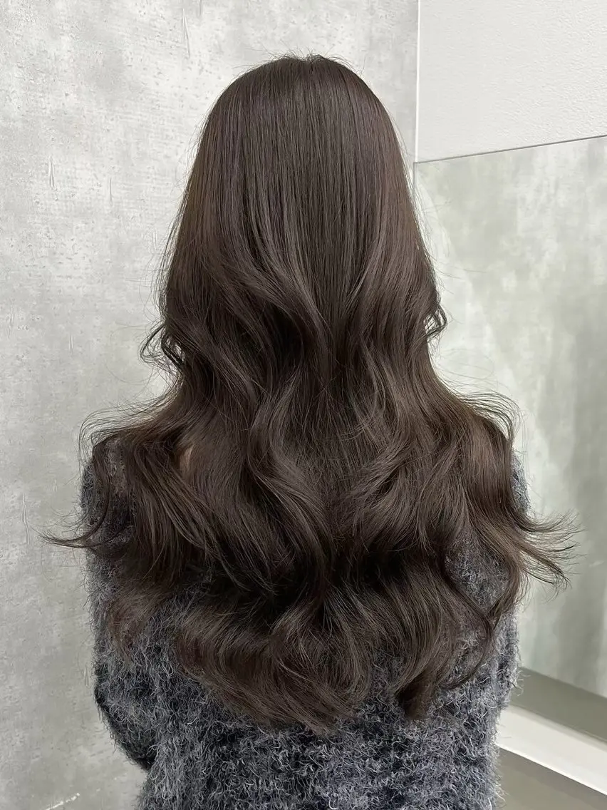 ロング 髪質改善 韓国風ヘア トリートメント hina/艶カラー/ 縮毛矯正/梅田のヘアスタイル