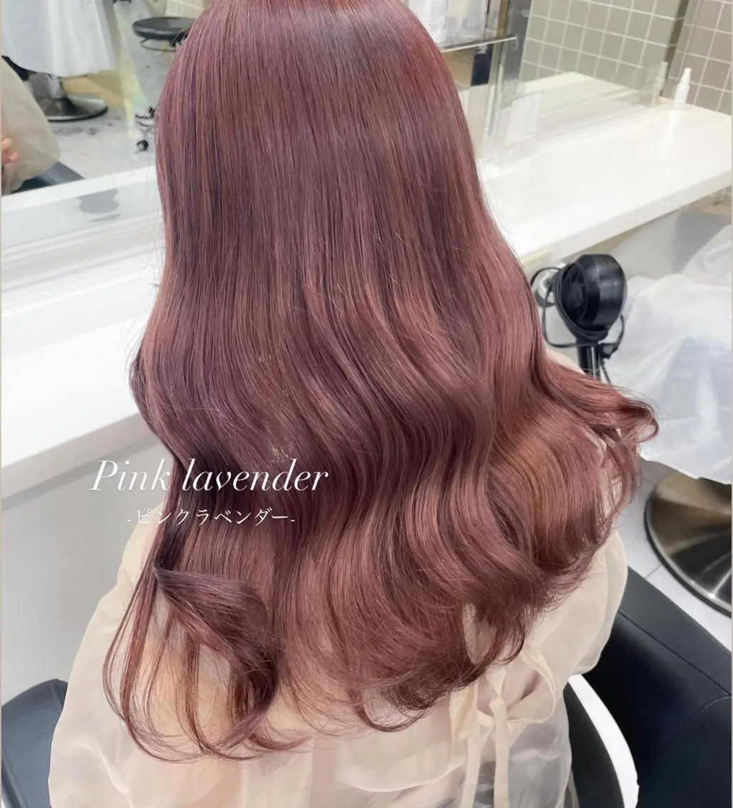 ミディアム カラー ブリーチ ラベンダーカラー ピンクカラー ピンクラベンダー 抜け感レイヤー︴ ニュアンスカラーのヘアスタイル