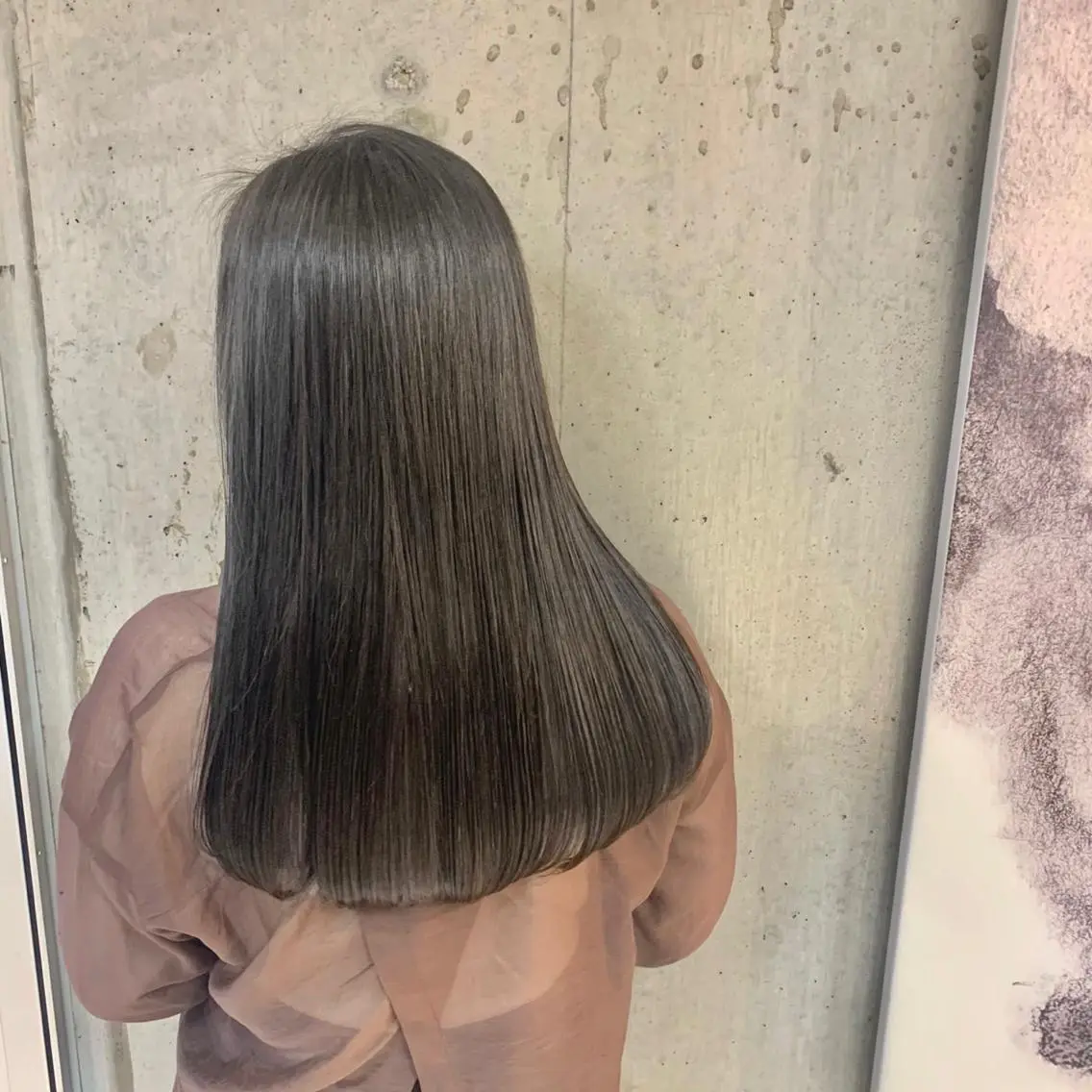 ロング カット ヘアカラー トリートメント Lino by hoNuaのヘアスタイル
