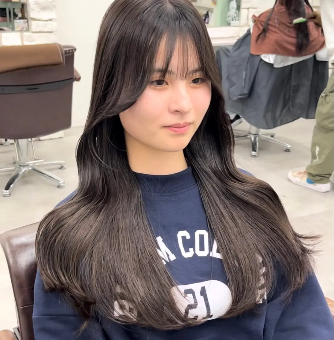 ロング カラー カット ヘアカラー トリートメント 天王寺韓国ヘア/ 髪質改善/小山歓実のヘアスタイル