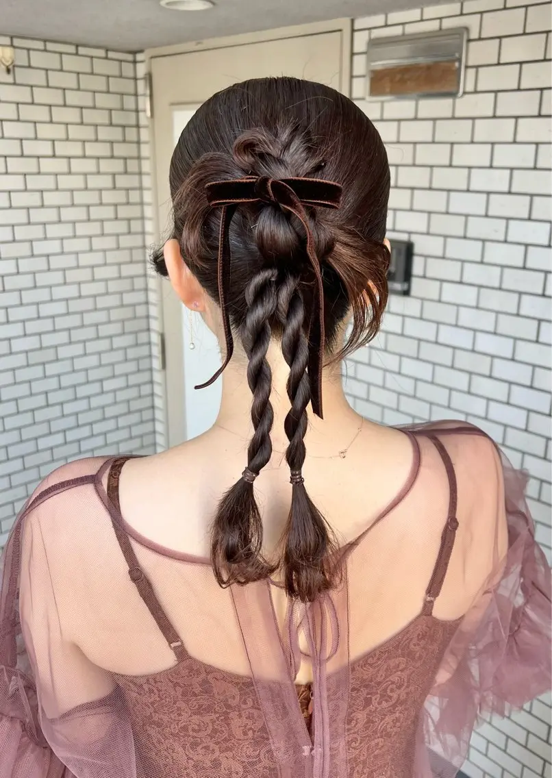 ヘアアレンジ ヘアセット 大人可愛いヘアメイク 💋🧚♀️しずかのヘアスタイル