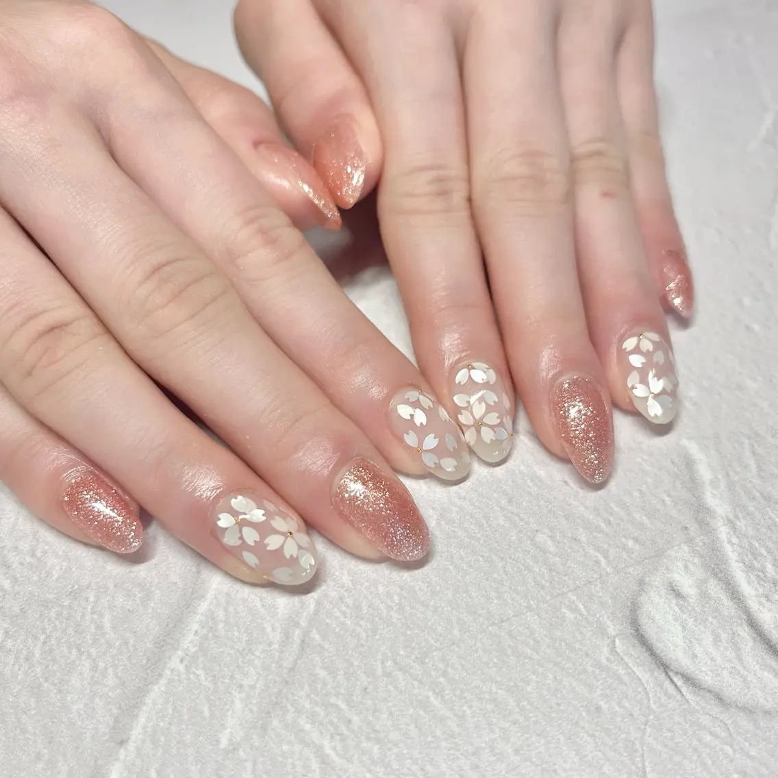 ネイル アートネイル 桜ネイル 春ネイル li___nail 31のネイルデザイン
