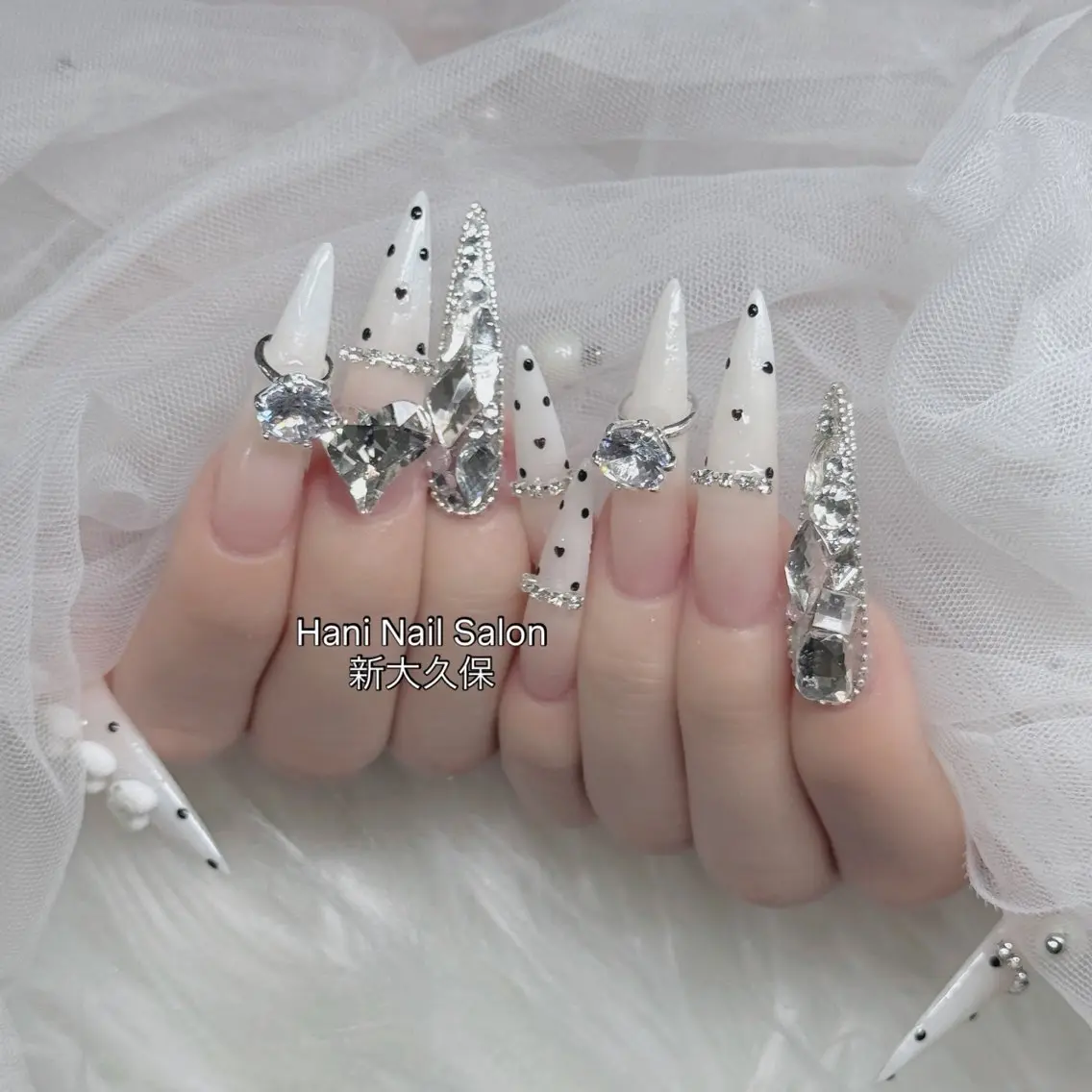 ネイル フットネイル フレンチネイル グラデーション 韓国ネイル ロングネイル ハンドネイル Hani Nail Salonのネイルデザイン