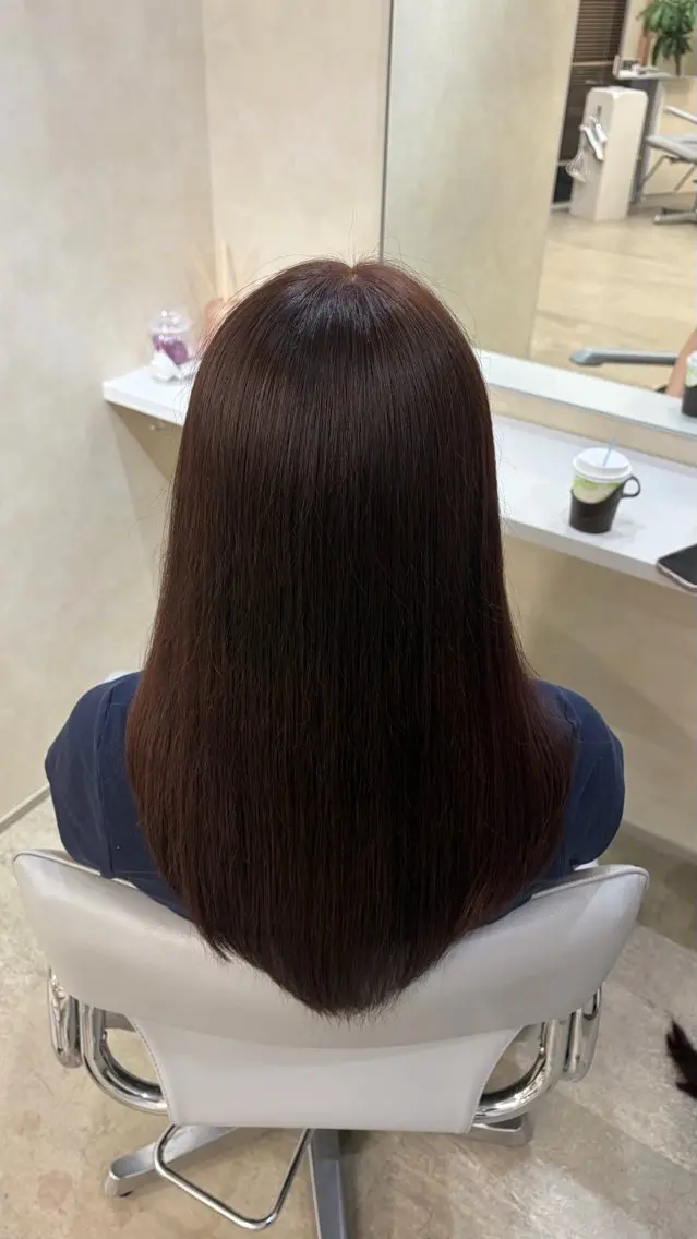 ロング カット ヘアカラー モデル様大募集🎀 藤岡瑞穂のヘアスタイル