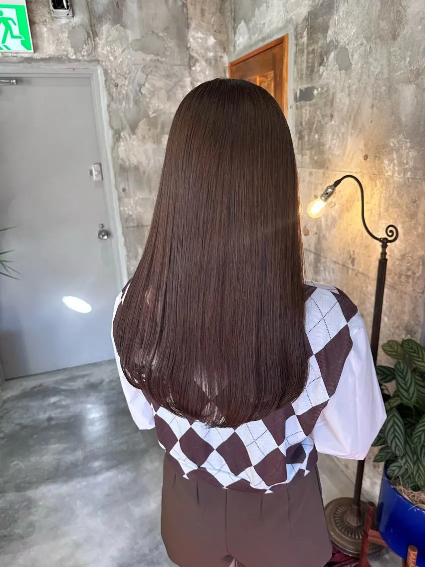 セミロング 顔まわりレイヤー 髪質改善 韓国風ヘア レイヤーカット ローレイヤー ヘアカラー トリートメント 【必ず似合わせます】 川口航平のヘアスタイル