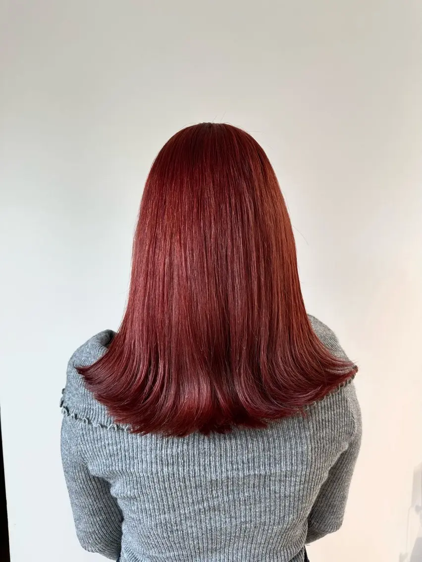 カラー ブリーチ ブリーチなしカラー 増田 百花のヘアスタイル