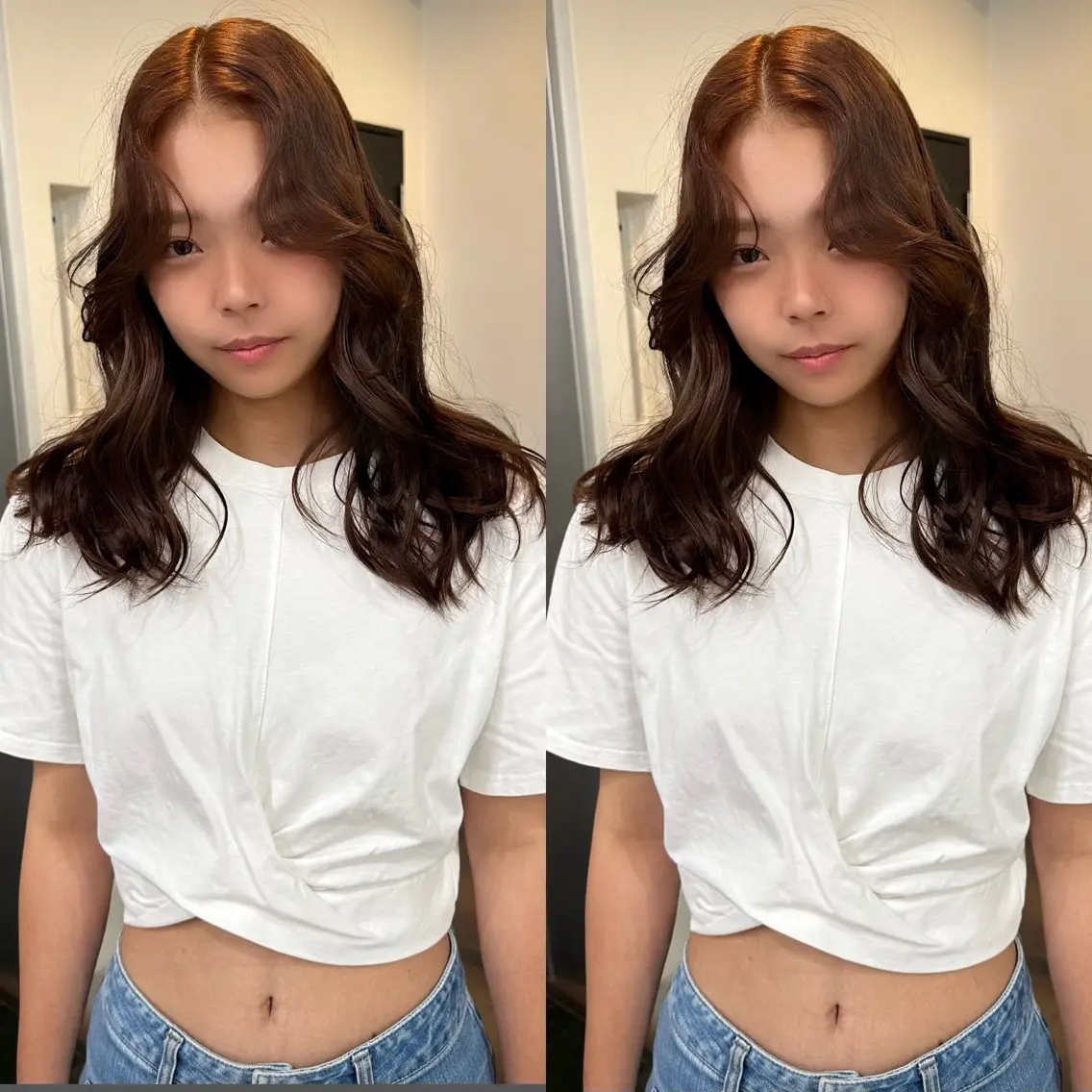 カラー ブリーチ ブラウンカラー 透明感カラー ダブルカラー ブリーチなしカラー ヘアカラー slit kokoroのヘアスタイル
