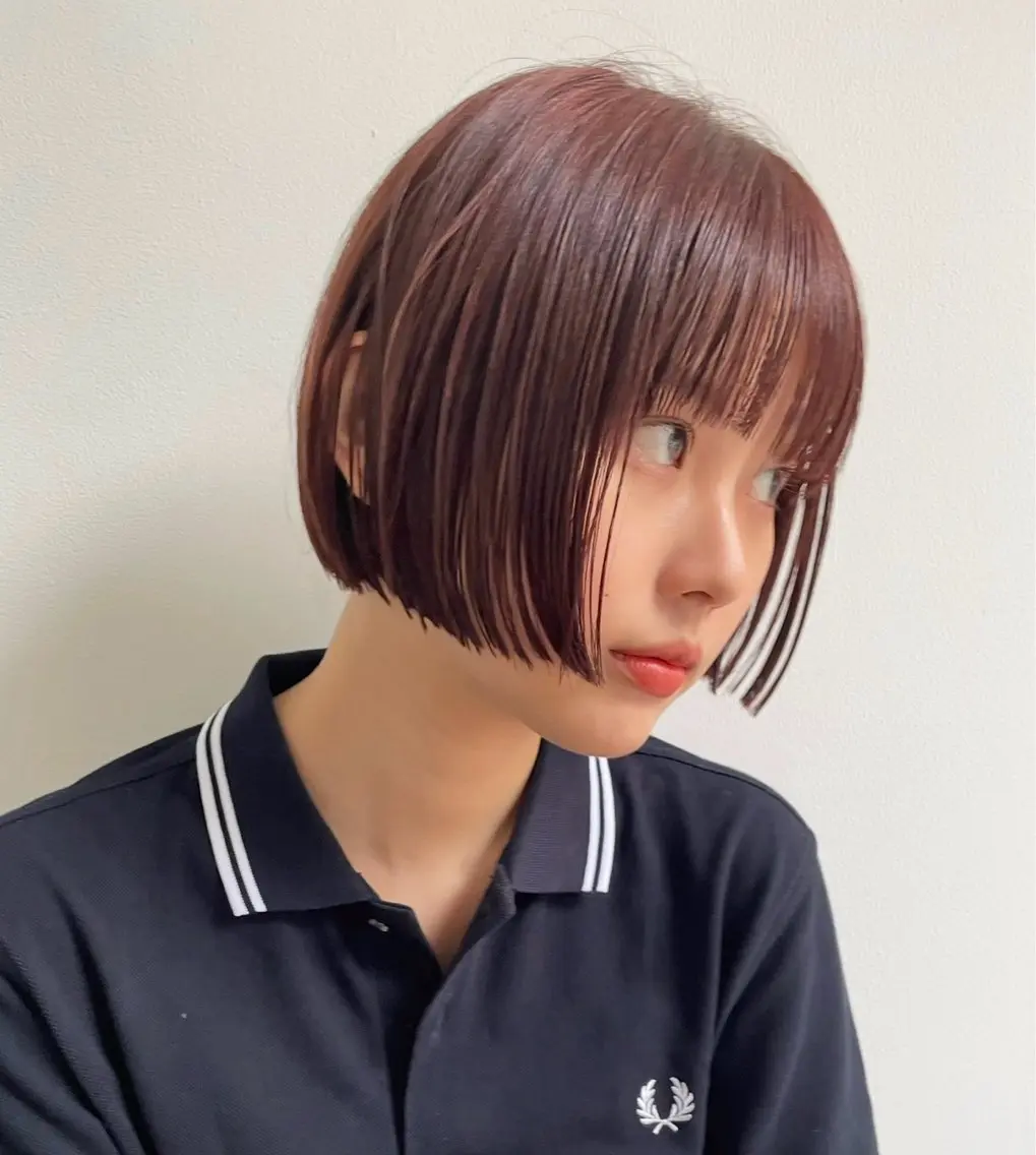 ミディアム 丸みボブ/ショート /大山杏奈🌙のヘアスタイル