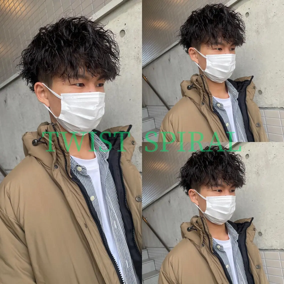 パーマ メンズ カット パーマ 大阪メンズ 美容師井上智博のヘアスタイル