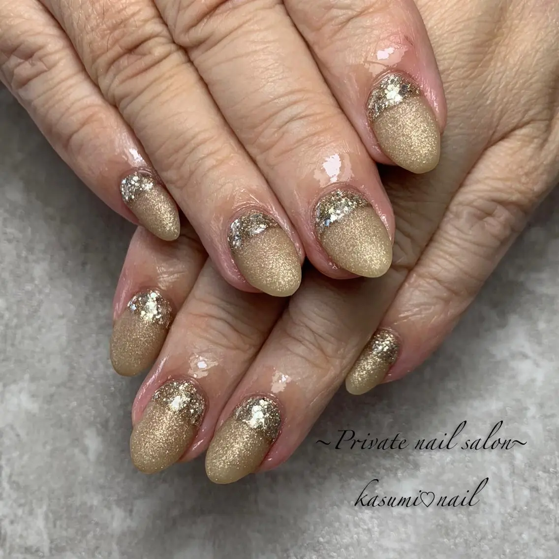 ネイル マグネットネイル ミラーネイル ニュアンスネイル 春ネイル KASUMI♡ Nailのネイルデザイン
