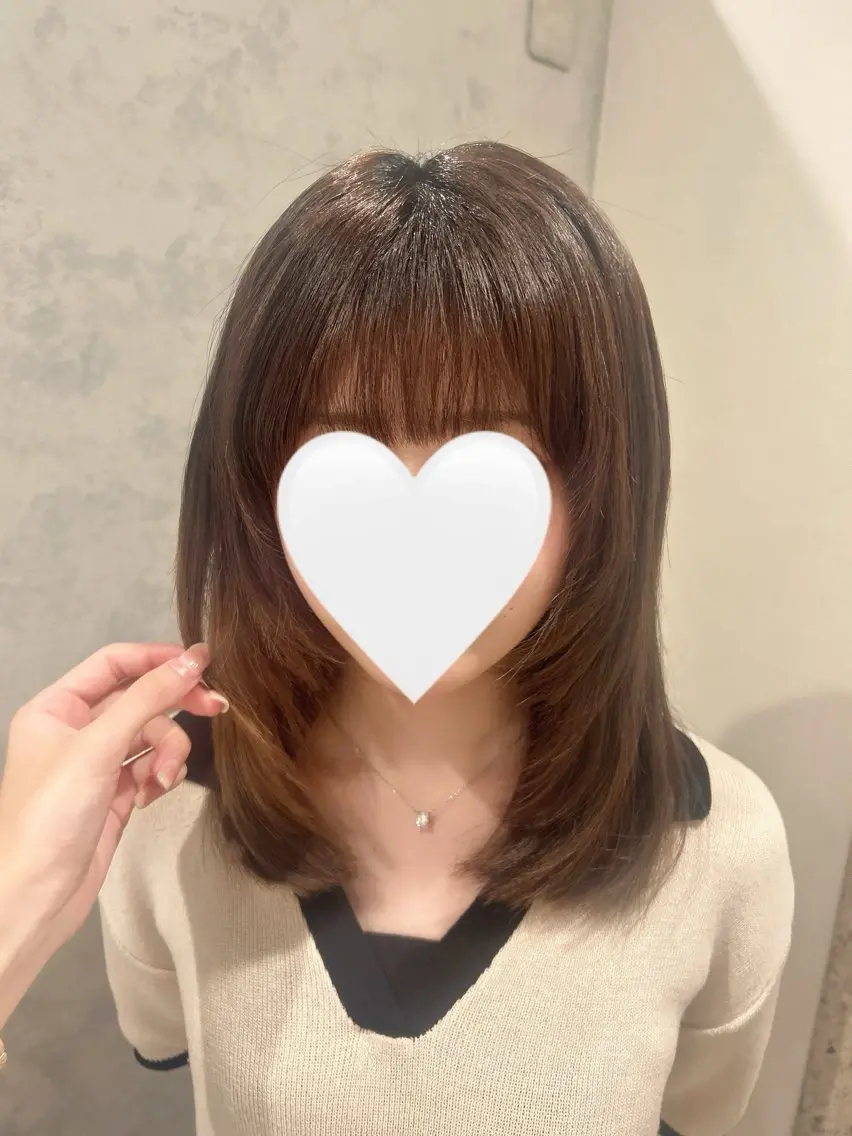 ミディアム Ria／透明感カラー ／レイヤー／ボブ🌸のヘアスタイル