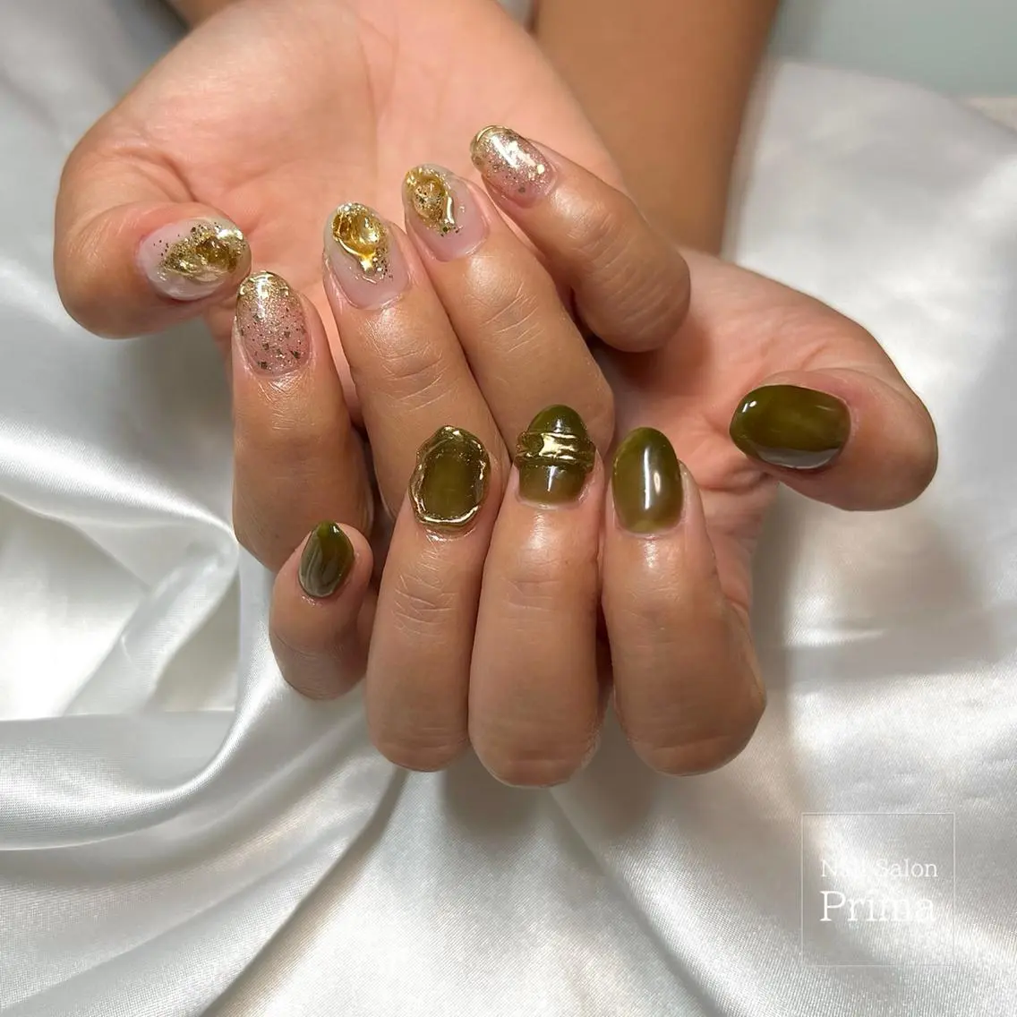 ミディアム ネイル SalonPrima 西院Nail&Eyeのネイルデザイン