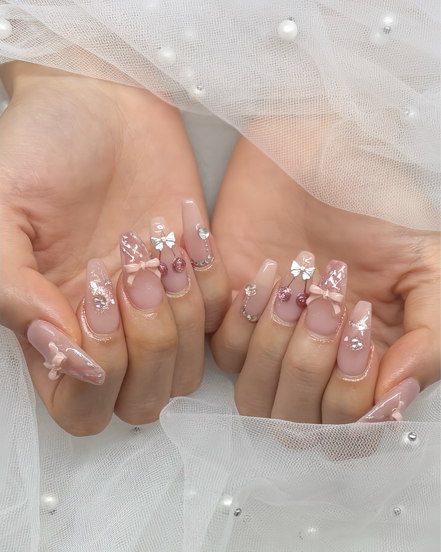 ネイル 持ち込み 春ネイル ハンドネイル 完全プライベート サロンYUZUHAのネイルデザイン