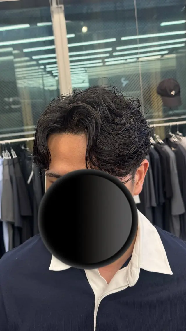 パーマ メンズ カット パーマ 小川 廉太朗のヘアスタイル
