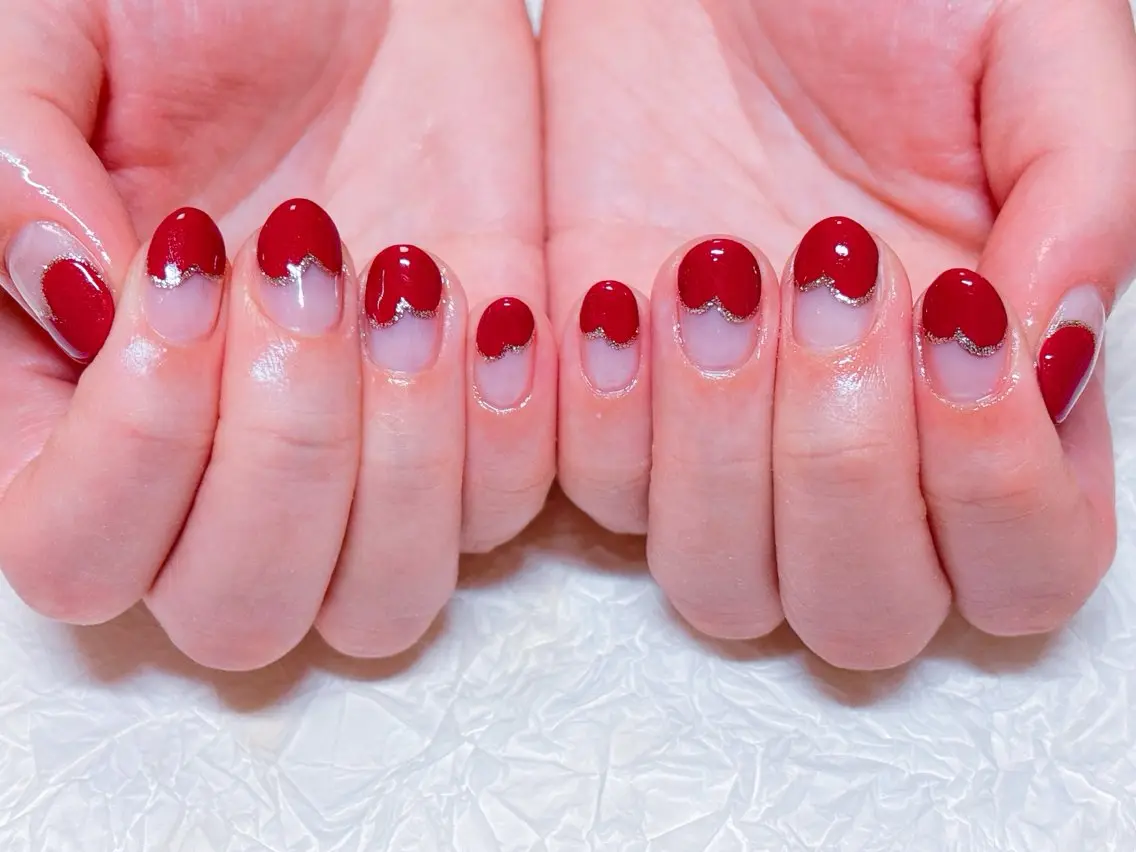 ネイル バレンタイン ハンドネイル ハンドケア ゆ か_Nails💫のネイルデザイン