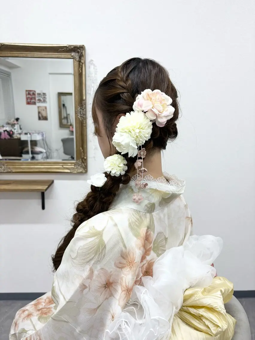 ヘアアレンジ 浴衣 ヘアセット ヘアサロン ミカヅキのヘアスタイル
