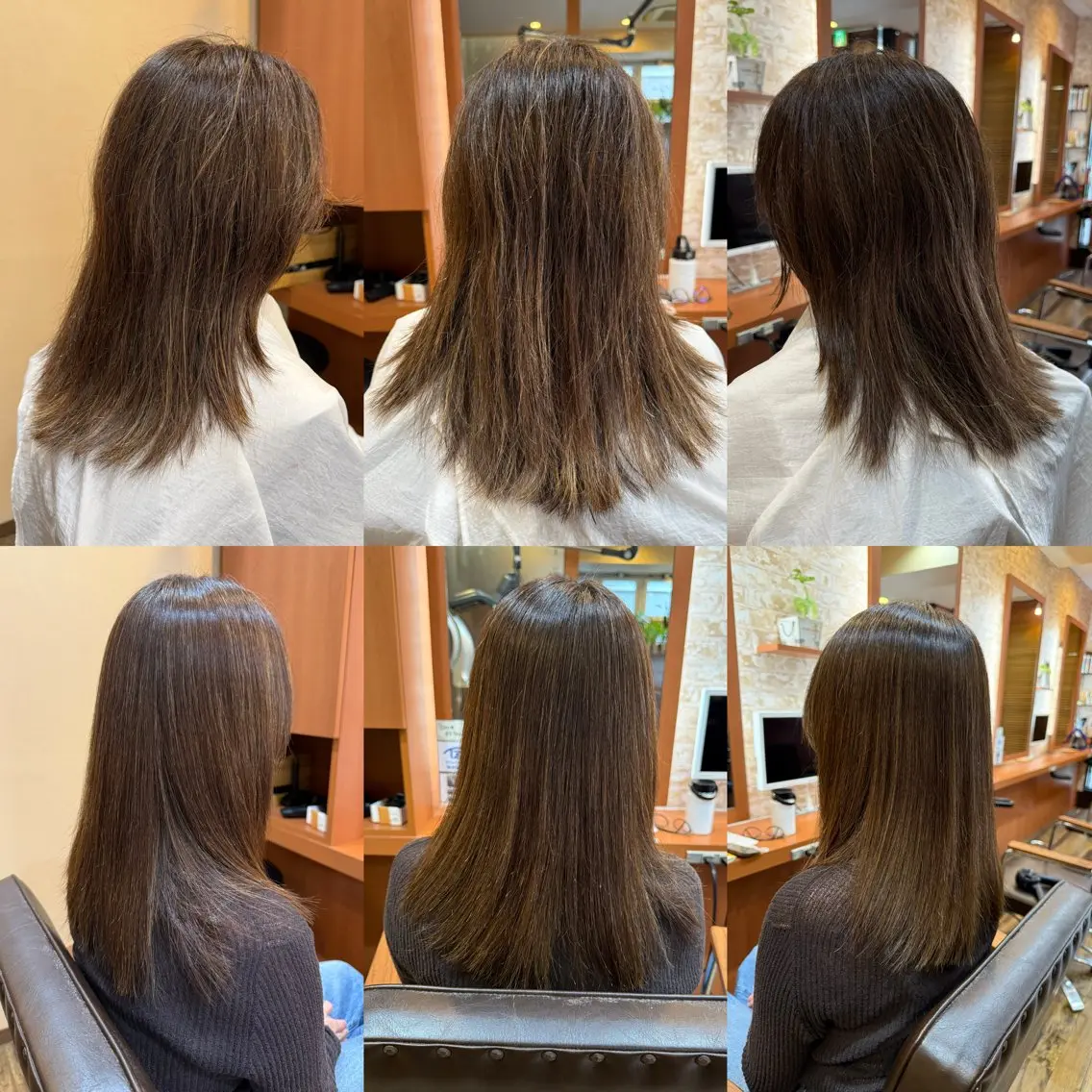 ロング 縮毛矯正 山口 博司のヘアスタイル